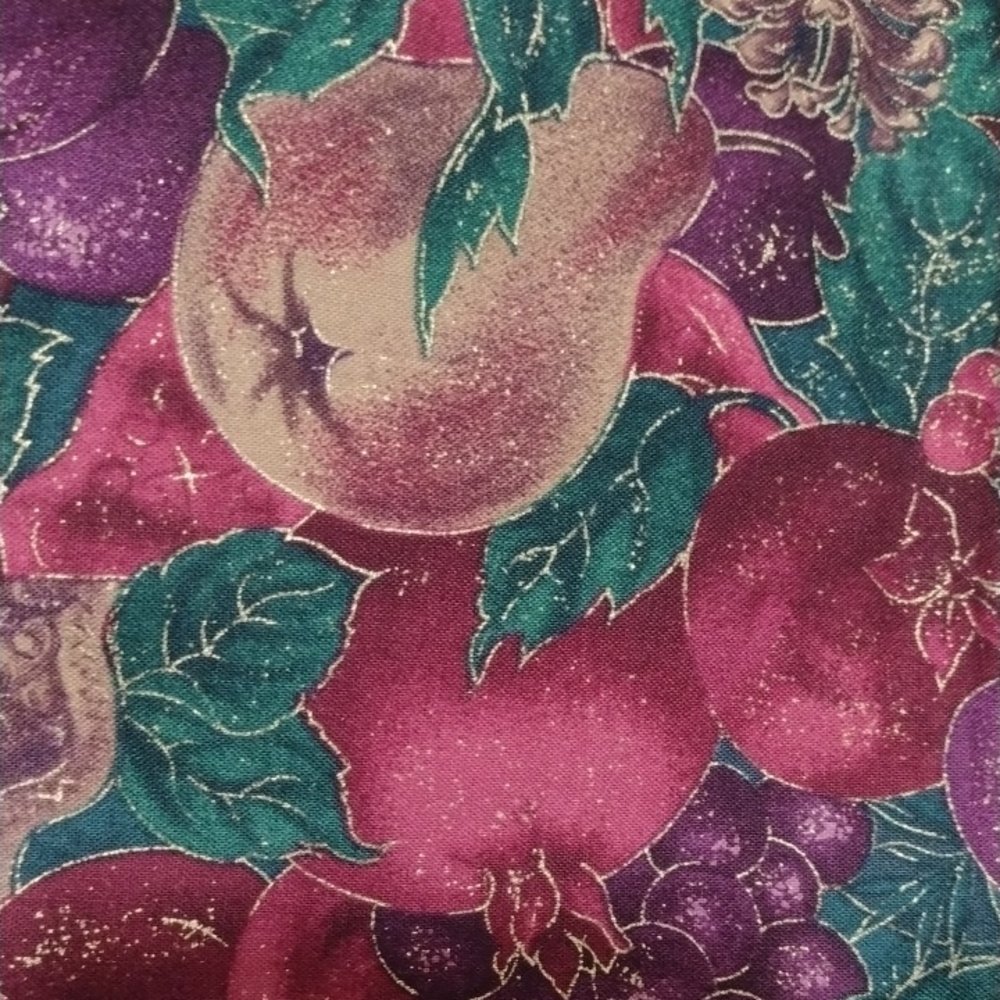 Sugared Fruit Original Designs for R.E.D. Maroon Purple Green Fabric 44" x 2yds